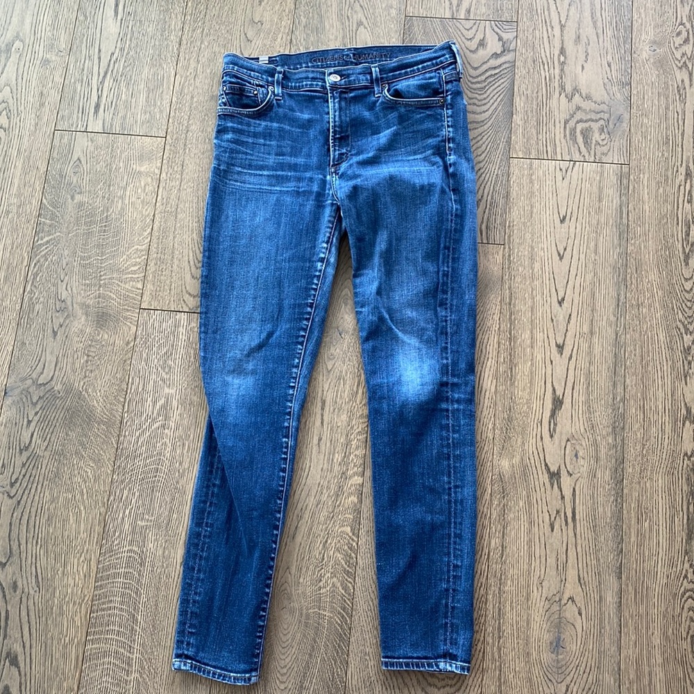 Size 31 Dark Wash Citizens of Humanity Rocket High Rise Skinny Jean